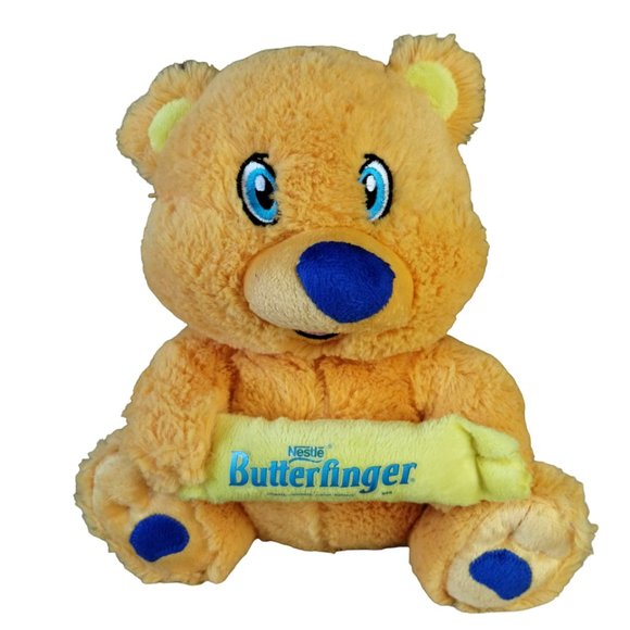 Kellytoy Nestle Butterfinger Bear Plush Stuffed Animal Advertising Chocolate 9" - Picture 1 of 9